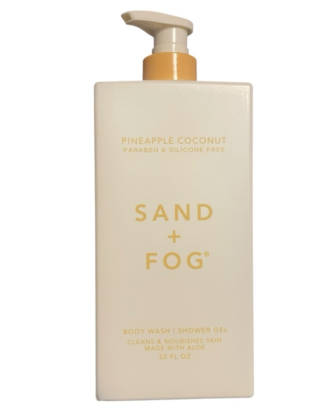 Sand + Fog Pineapple Coconut Body Wash Shower Gel 32 oz Paraben & Silicone Free